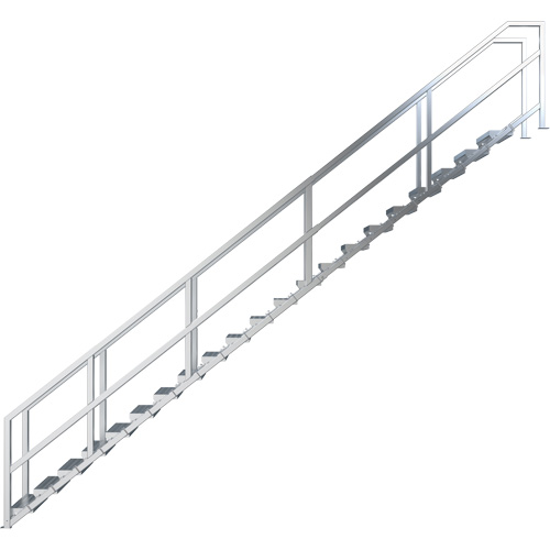 Syst&egrave;me d'escalier modulaire pour la construction de 17-21 marches SmartStairs, 157-1/2" ha Air Extreme Inc.