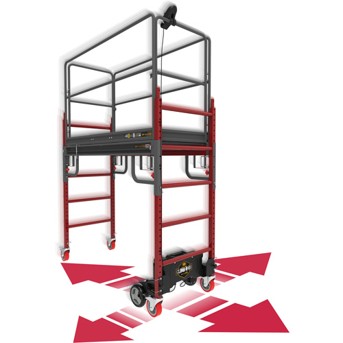 Complete Motorized Buildman 6' Baker Scaffold Kit, 31" D x 118-3/4" H Air Extreme Inc.