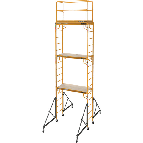 Complete 18' Drywall  Baker Scaffold Tower Set, 122" D x 236" H Air Extreme Inc.