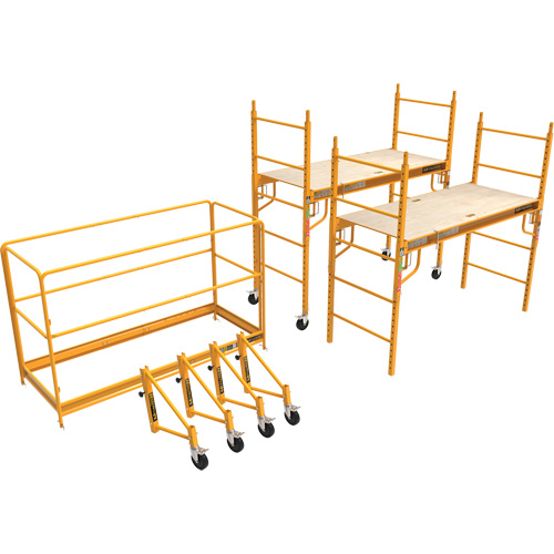 Complete 12' Drywall Baker Scaffold Tower Set, 58-1/2" D x 183" H Air Extreme Inc.