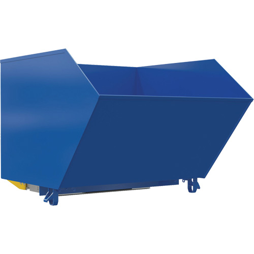 Conteneur autobasculeur l&eacute;ger en style H, Acier, 1-1/2 vg³, Bleu Air Extreme Inc.