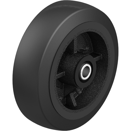 Roue en caoutchouc noir sur noyau en fonte noir, 12" (304,8 mm) dia. x 2-1/2" (64 mm) la, Capacit&eacute; de 396,8 lb (180 kg) Air Extreme Inc.
