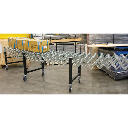 Expandable Conveyor, 18" W x 12' L, 200 lbs. per lin. ft. Capacity Air Extreme Inc.