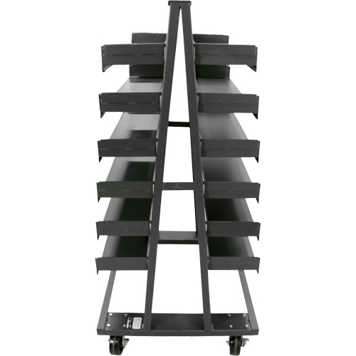 Chariot &agrave; cadre en A robuste &agrave; deux c&ocirc;t&eacute;s avec 12 plateaux, 38" x 30" x 63", Capacit&eacute; 2500 lb Air Extreme Inc.