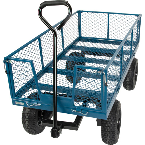 Wagon avec c&ocirc;t&eacute;s rabattables, 24" la x 48" la x Capacit&eacute; 800 lb Air Extreme Inc.