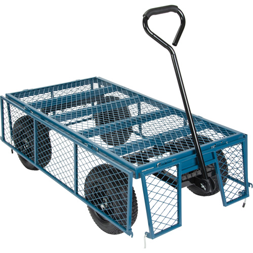 Wagon avec c&ocirc;t&eacute;s rabattables, 24" la x 48" la x Capacit&eacute; 800 lb Air Extreme Inc.