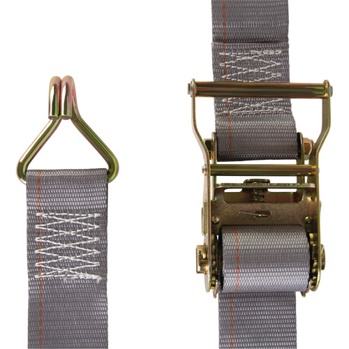 Tendeur d'arrimage utilitaire robuste, Crochet en J, 2" la x 16' lo, Charge d'utilisation 500 lb (227 kg) Air Extreme Inc.