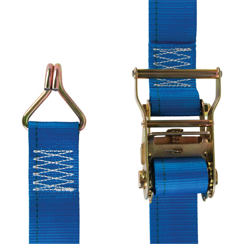 Tendeur d'arrimage utilitaire robuste, Crochet en J, 2" la x 20' lo, Charge d'utilisation 500 lb (227 kg) Air Extreme Inc.
