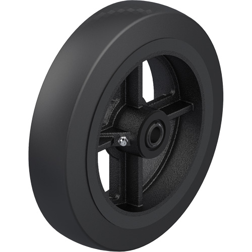 Roue en caoutchouc noir sur noyau en fonte Air Extreme Inc.