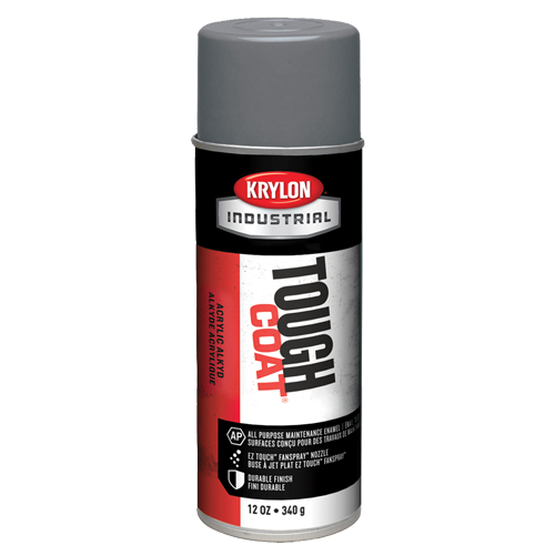 Tough Coat&reg; Acrylic Alkyd Enamel, Grey, Gloss, 12 oz., Aerosol Can Air Extreme Inc.