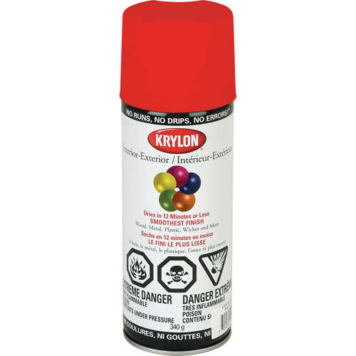 Laque industrielle Acryli-Quik, Rouge banni&egrave;re, Brillant, 12 oz, Canette a&eacute;rosol Air Extreme Inc.