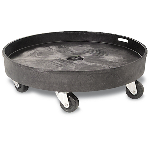 Socle roulant pour contenant &agrave; d&eacute;chets, Poly&eacute;thyl&egrave;ne, Noir Air Extreme Inc.