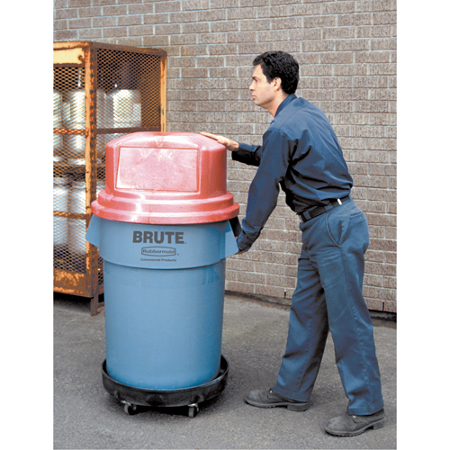 Socle roulant pour contenant &agrave; d&eacute;chets, Poly&eacute;thyl&egrave;ne, Noir Air Extreme Inc.