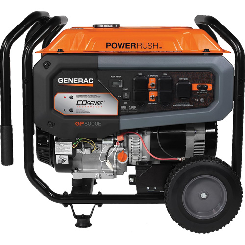 Portable Generator with COsense&reg; Technology, 10000 W Surge, 8000 W Rated, 120 V/240 V, 7.9 gal. Tank Air Extreme Inc.