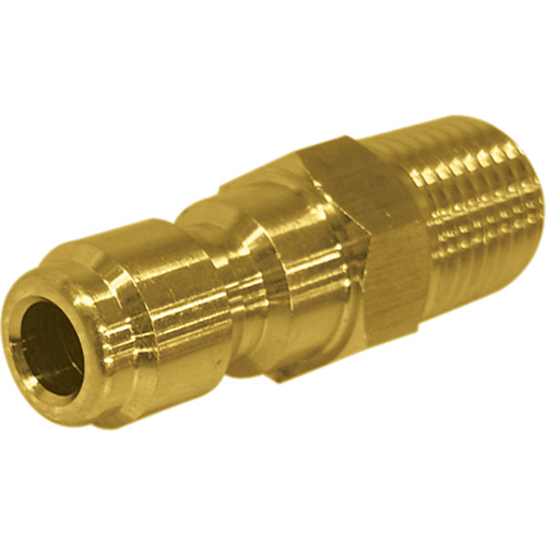 1/4" Male Brass Plated Quick Disconnect Plug Air Extreme Inc.