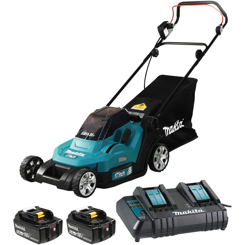 36V 5.0 Ah LXT Lawn Mower Kit, Push Walk-Behind, Battery Powered, 17" Cutting Width Air Extreme Inc.