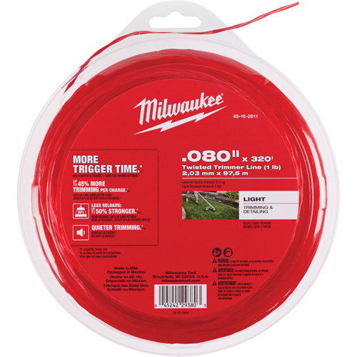 0.080" x 320 (1 lb) Twisted Trimmer Line Air Extreme Inc.
