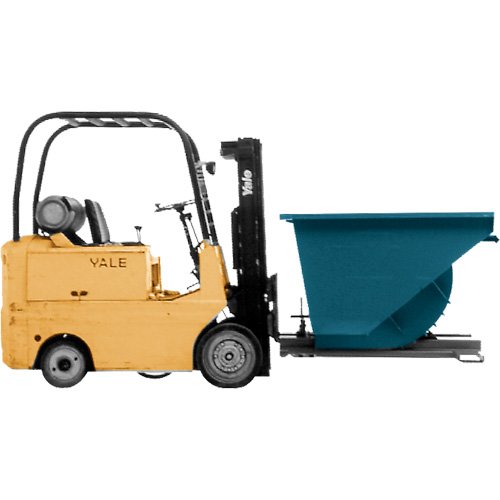 Conteneur autobasculeur, Acier, 3/4 vg³, Bleu Air Extreme Inc.