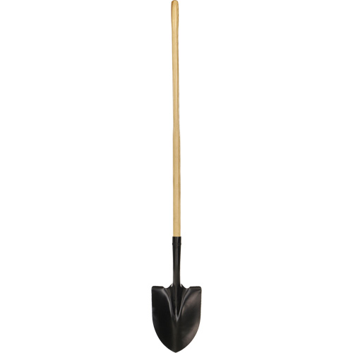 Round Point Shovel, Tempered Steel Blade, Wood, Straight Handle Air Extreme Inc.