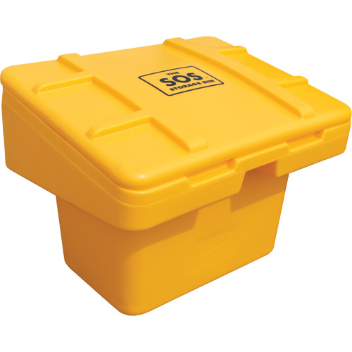 Contenants pour sel & sable SOS, Avec Moraillon, 30" x 24" x 24", 5,5 pi³, Jaune Air Extreme Inc.
