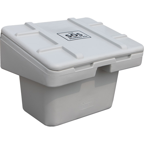 Salt Sand Container SOS, With Hasp, 30" x 24" x 24", 5.5 cu. Ft., Grey Air Extreme Inc.