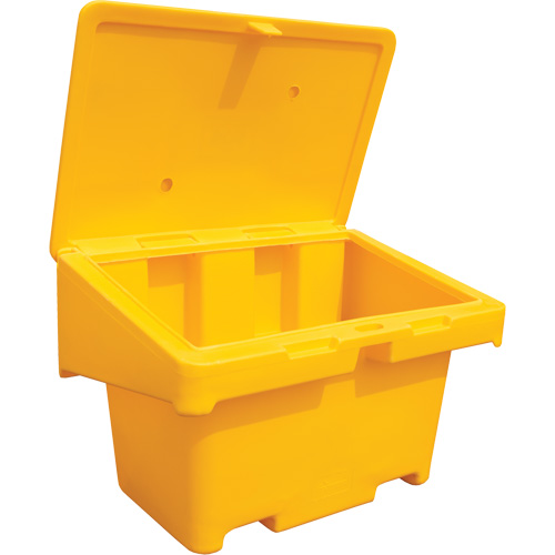 Contenants pour sel & sable SOS, Avec Moraillon, 42" x 29" x 30", 11 pi³, Jaune Air Extreme Inc.