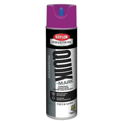 Peinture de marquage industrielle invers&eacute;e &agrave; base de solvant Quik-Mark, 17 oz, Canette a&eacute;rosol Air Extreme Inc.