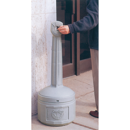 Cendriers Smoker's Cease-Fire, Sur pied, Plastique, Capacit&eacute; 4 gal. US, Hauteur 38-1/2" Air Extreme Inc.