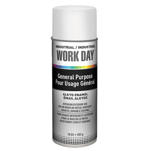 Industrial Work Day Paint, White, Gloss, 10 oz., Aerosol Can Air Extreme Inc.
