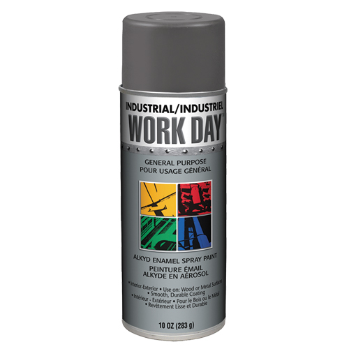 Peinture industrielle Work Day, Gris fonc&eacute;, Brillant, 10 oz, Canette a&eacute;rosol Air Extreme Inc.