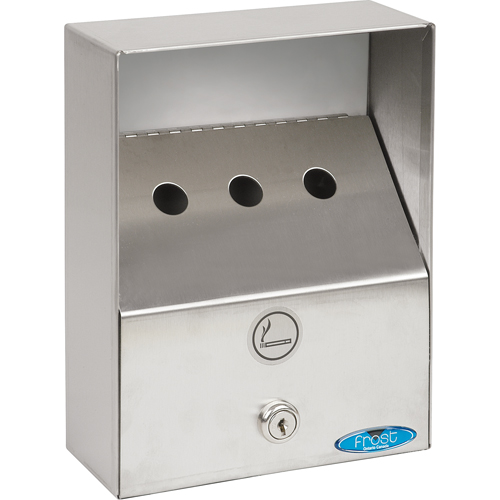 Cendriers, Montage mural, Acier inoxydable, Capacit&eacute; 1 litre, Hauteur 9" Air Extreme Inc.