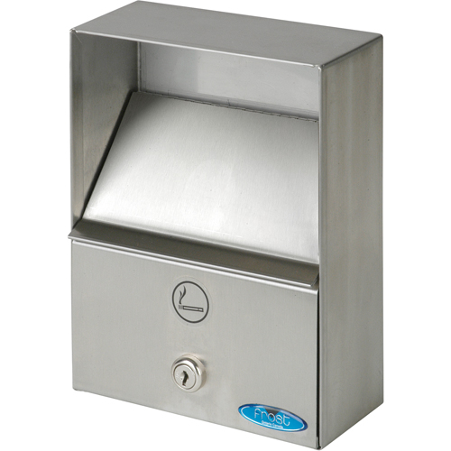 Smoking Receptacles, Wall-Mount, Stainless Steel, 1 Litres Capacity, 9" Height Air Extreme Inc.