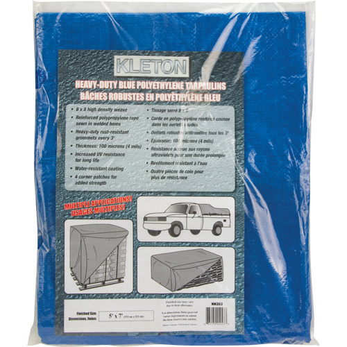 Tarp, Standard Duty, Blue, 7' x 5' x 4 mils Air Extreme Inc.