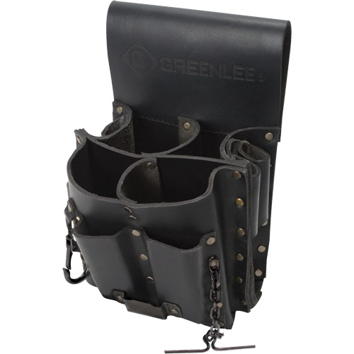 Tool Belt Pouch, Multiple Tool Holder, Leather, 8 Pockets Air Extreme Inc.