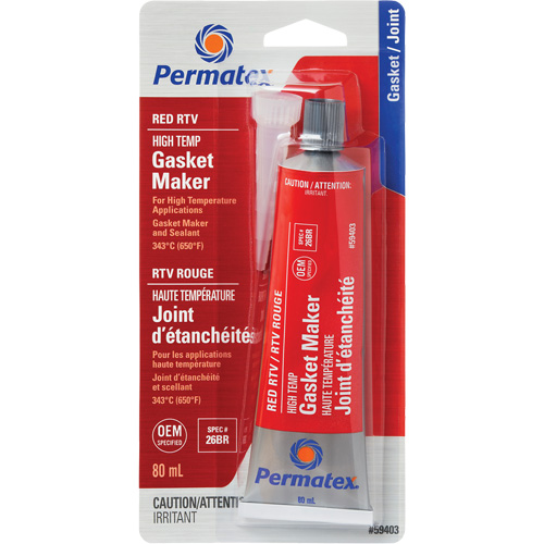 Hi-Temp Red RTV Gasket Maker, Tube, Red Air Extreme Inc.