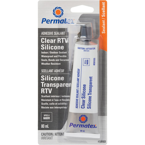 Scellant adh&eacute;sif RTV, 80 ml, Tube, Transparent Air Extreme Inc.