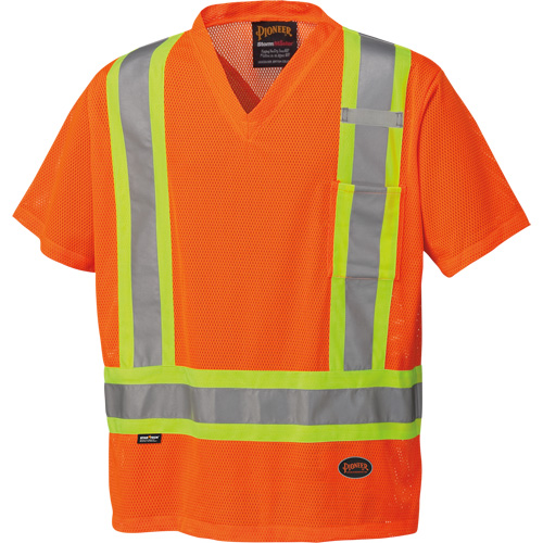 5994 T-shirt de s&eacute;curit&eacute; haute visibilit&eacute;, Polyester, 2T-Grand, Orange haute visibilit&eacute; Air Extreme Inc.