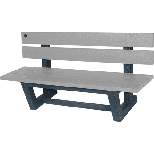 Bancs de parc d'ext&eacute;rieur, Plastique recycl&eacute;, 72" lo x 23-3/16" la x 29-13/16" h, Gris Air Extreme Inc.