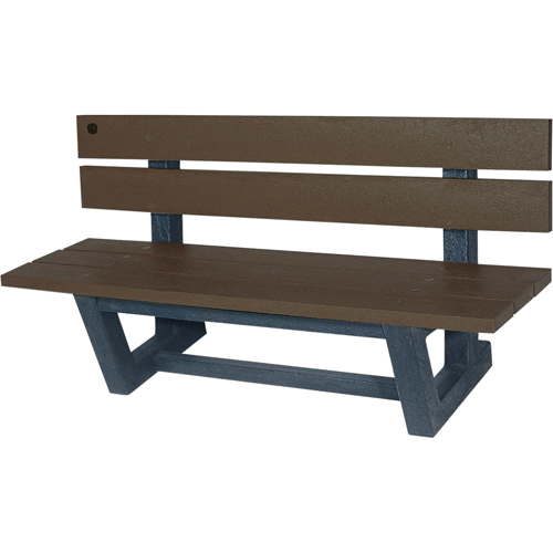 Bancs de parc d'ext&eacute;rieur, Plastique recycl&eacute;, 60" lo x 22-13/16" la x 29-13/16" h, Ombre Air Extreme Inc.