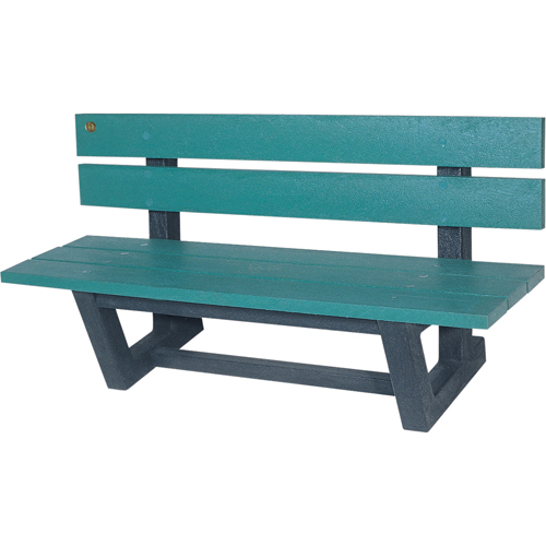 Bancs de parc d'ext&eacute;rieur, Plastique recycl&eacute;, 60" lo x 22-13/16" la x 29-13/16" h, Vert Air Extreme Inc.
