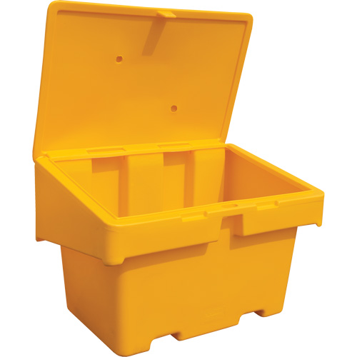Salt Sand Container SOS, With Hasp, 48" x 33" x 34", 18.5 cu. Ft., Yellow Air Extreme Inc.
