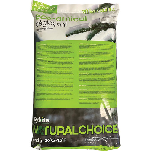 Produits de d&eacute;glaçage Natural Choice, Sac, 44 lb(20 kg), Point de fonte -26°C (-14,8°F) Air Extreme Inc.