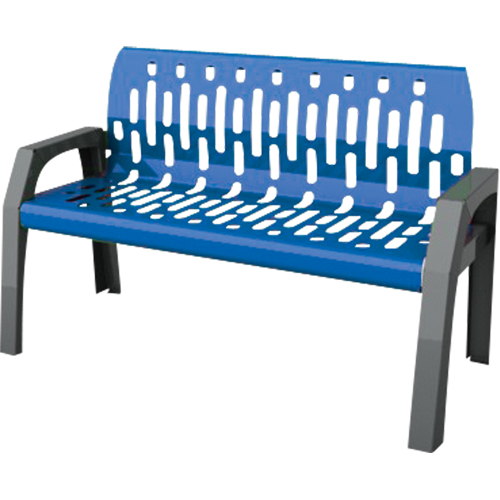 Bancs Stream, Acier, 48" lo x 25" la x 34" h, Bleu Air Extreme Inc.