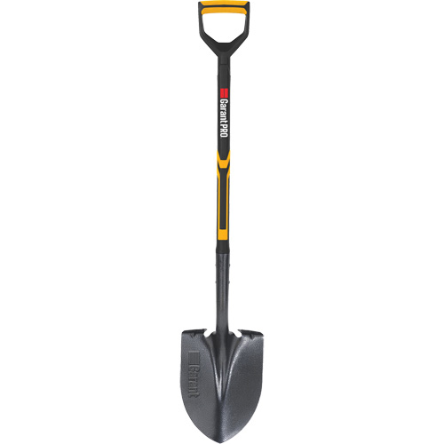 Pro Round Point Shovel, Tempered Steel Blade, Fibreglass, D-Grip Handle Air Extreme Inc.