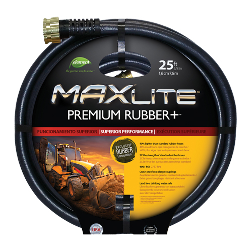 Boyaux pour usage commercial, Caoutchouc, 5/8" dia x 25' Air Extreme Inc.