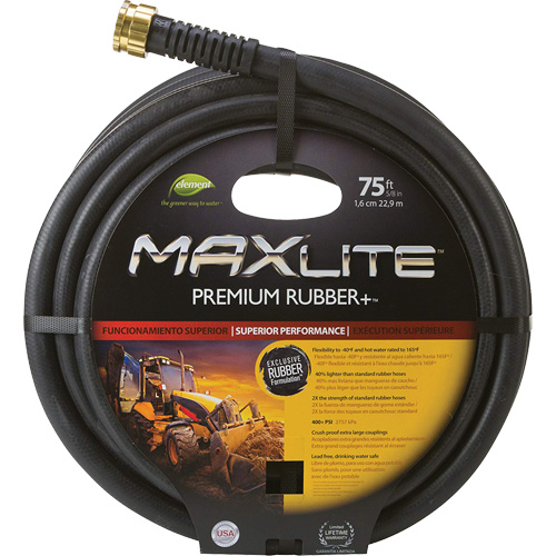 Boyaux pour usage commercial, Caoutchouc, 5/8" dia x 75' Air Extreme Inc.