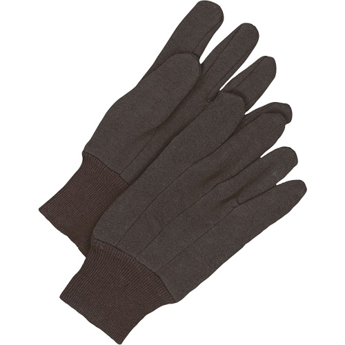 Classic Jersey Gloves, One Size, Brown, Unlined, Knit Wrist Air Extreme Inc.