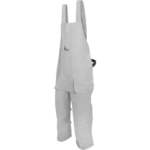 Leather Welding Apron, Split-Leg Bib, Pearl Grey Air Extreme Inc.