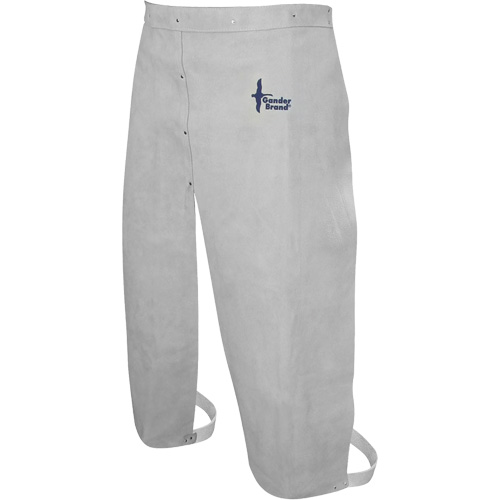 Leather Welding Apron, Split-Leg Waist, 32" L, Pearl Grey Air Extreme Inc.