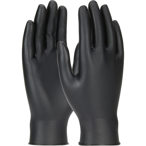 Gants jetables ambidextres Grippaz Skins, Grand, Nitrile, 6 mils, Sans poudre, Noir Air Extreme Inc.